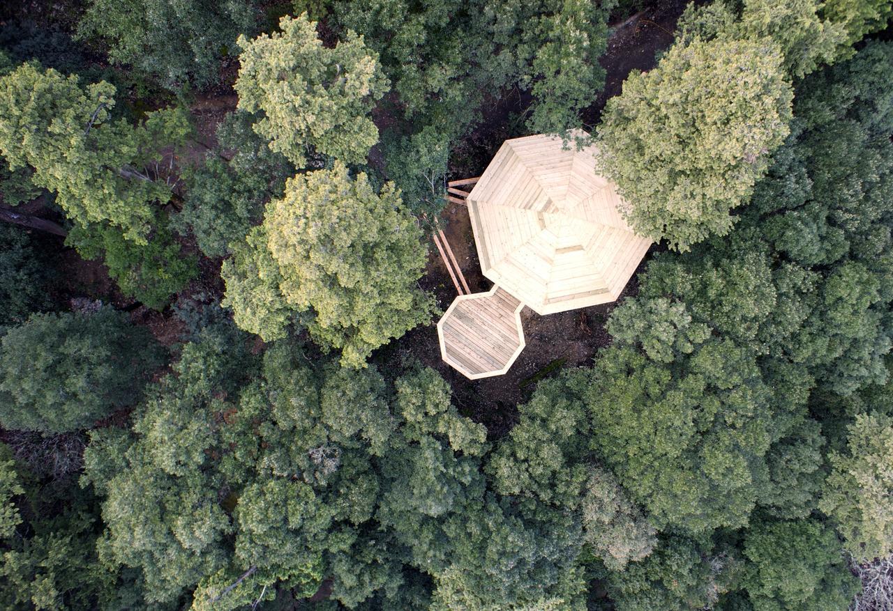 Les Cabanes Dans Les Bois Logis Hotel Villedubert Εξωτερικό φωτογραφία